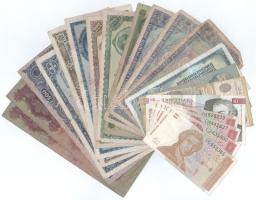 20db-os vegyes magyar pengő és külföldi bankjegy tétel T:F,VG