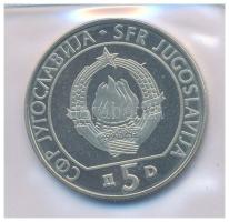 Jugoszlávia 1990. 5D Cu-Ni-Zn "1990 Sakk Olimpia" eredeti tokban, tanúsítvánnyal T:UNC (er...