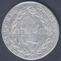 Ausztria/magyar verdejel 1786B 20Kr Ag II.József T:2-/3 juszt.