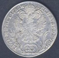 Ausztria/magyar verdejel 1786B 20Kr Ag II.József T:2-/3 juszt