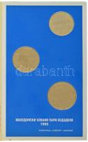 Macedónia 1995. 1D-5D (3xklf) "FAO" forgalmi sor, tokban T:PP Macedonia 1995. 1 Denar - 5 Denari (3xdiff) "FAO" coin set, in case C:PP