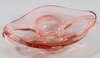 Cseh kínáló tál. Formába öntött, anyagában színezett, hibátlan m: 29x20 cm