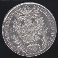 Ausztria/magyar verdejel 1784B 20Kr Ag II.József T:2/2-