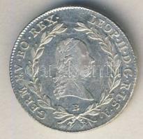 Ausztria/magyar verdejel 1792B 20Kr Ag II.Lipót T:2/2-