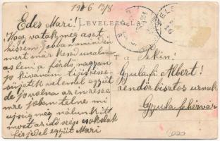 1906 Báznafürdő, Baile Bazna; Egyházfürdő vendéglője, étterem kerthelyisége pincérekkel és vendégekk...