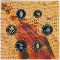 2009. 5Ft-200Ft "Haydn" (6xklf) forgalmi sor + "Joseph Haydn" Ag emlékérem (12g/...