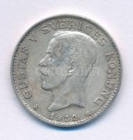 Svédország 1932G 1Kr Ag "V. Gusztáv" T:VF Sweden 1932G 1 Krona Ag "Gustaf V" C:VF Krause KM#786.2