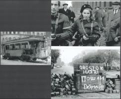 cca 1956 Budapest, 3 db modern nagyítás, jelzés nélkül, a néhai Lapkiadó Vállalat központi fotólaborjának archívumából, 15x21 cm és 10x15 cm