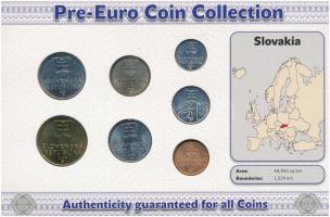 Szlovákia 2002-2007. 10h Al - 10K Cu-Al-Ni (7xklf) forgalmi érme összeállítás, "Szlovákia utols...