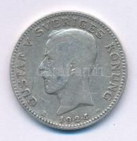 Svédország 1924W 1Kr Ag "V. Gusztáv" T:F Sweden 1924W 1 Krona Ag "Gustaf V" C:F Krause KM#786.2
