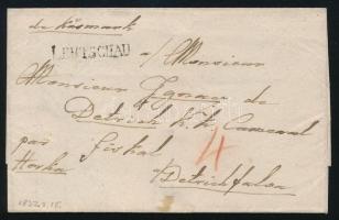 1832 Levél 4kr portóval, "LEUTSCHAU" - Detrichfalva