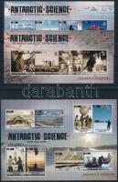 Kutatás az Antarktiszon kisív + blokk Research in the Antarctica mini sheet + block