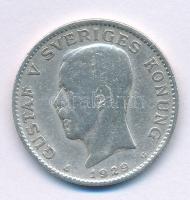 Svédország 1929G 1Kr Ag "V. Gusztáv" T:F ph. Sweden 1929G 1 Krona Ag "Gustaf V" C:F edge error Krause KM#786.2