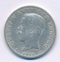 Svédország 1915W 1Kr Ag "V. Gusztáv" T:F ph., karc Sweden 1915W 1 Krona Ag "Gustaf V" C:F edge error, scratch Krause KM#786.1