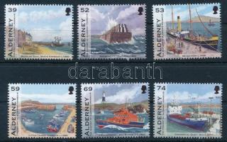 Alderney kikötőjének története sor, History of the harbor of Alderney set
