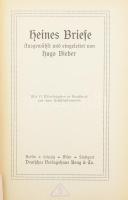 3 db német nyelvű könyv: [Heine, Heinrich]: Heines Briefe. Ausgewählt und eingeleitet von Hugo Biebe...