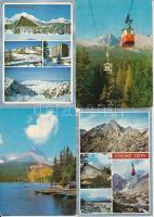 17 db MODERN Magas Tátra képeslap vegyes minőségben / 17 modern Vysoké Tatry postcards (High Tatras)...