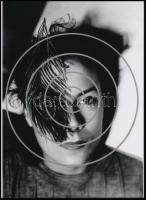 1938 Kepes György (1906-2001) magyar - amerikai festő- és fotóművész alkotása modern nagyításon (Juliet koncentrikus körökben), jelzés nélkül, 21x15 cm