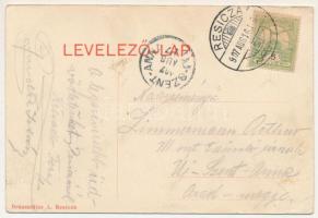 1907 Resicabánya, Resicza, Recita, Resita; Nagyolvasztók. Braumüller L. kiadása / Hochöfen / ironwor...