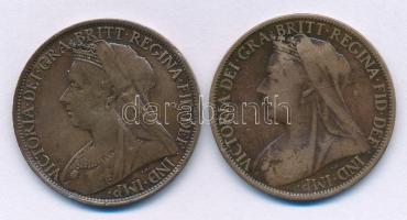 Nagy-Britannia 1899-1900. 1p bronz (2xklf) T:VF-F
Great Britain 1899-1900. 1 Penny bronze (2xdiff) ...