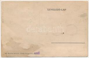 Halmágycsúcs, Varfurile; Trachit bánya, bányászok. Matusik felvétele, Kerpel Izsó kiadása / trachyte...