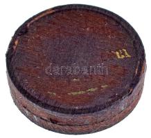 1896KB 1K Ag "Millennium", eredeti, erősen kopott állapotú barna tokban T:XF patina Adamo K5.2