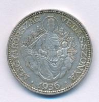 1936. 2P Ag "Madonna" T:VF Adamo P7