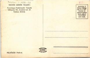 Felsőgöd (Göd), Pesti út, Shell benzinkút, automobil. Hátoldalon "Vegyen Gödön telket! Parcellá...