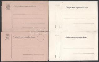 4 db használatlan tábori posta levelezőlap