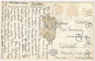 Kovászna-fürdő, Baile Covasna; Fűrész malom / sawmill (ragasztónyomok / glue marks)