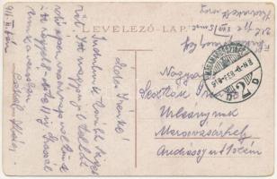 1916 Izaszacsal, Sacel (Máramaros); Petróleum forrás, olajmező. Berger Miksa utóda kiadása / Izvorul...