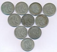 1947. 5Ft Ag "Kossuth" (10x) T:VF,F patina
Adamo F8.1