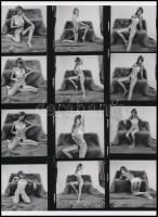 cca 1960 "A szépségipar hatvanas évekbeli királynője", szolidan erotikus felvételek, 1 db modern nagyítás, jelzés nélkül, 21x15 cm