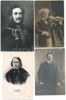 29 db modern és régi motívum képeslap: uralkodó, híres ember, színész / 29 modern and pre-1945 motive postcards: royalties, famous people and actors