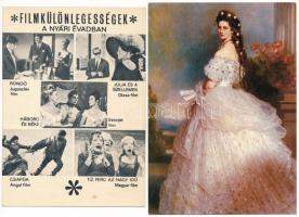 29 db modern és régi motívum képeslap: uralkodó, híres ember, színész / 29 modern and pre-1945 motiv...