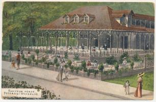 1913 Szováta-fürdő, Baile Sovata; Fővárosi vendéglő, étterem és kávéház / restaurant and cafe (kopott sarkak / worn corners)