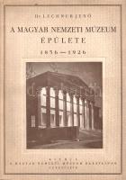 Lechner Jenő:  A Magyar Nemzeti Múzeum épülete 1836-1926. (Számozott.) [Budapest], 1927. A Magyar Nemzeti Múzeum Barátainak Egyesülete (Dunántúl Egyetemi Nyomda, Pécs). 1 t. (hártyapapírral védett címkép) + 68 p. + 27 t. (kétoldalas) + 1 melléklet (négyleveles). Egyetlen kiadás. Kolofon: "A Magyar Nemzeti Múzeum barátai ezt a művet kapják az 1927-ik évre tagilletményül. Könyvárusi forgalomba nem kerül. [Ez a] 881. szám." A nemzeti intézmény építészeti és társadalomtörténetét gazdag képanyag és alaprajzi vázlatok sokasága kíséri. A munka végén francia nyelvű összefoglaló. Kötetünk melléklete a Magyar Nemzeti Múzeum Barátainak Egyesületének 8 oldal terjedelmű vezetőségi és tagsági listája. Fűzve, illusztrált kiadói borítóban. Jó példány.