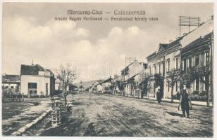 1940 Csíkszereda, Miercurea Ciuc; Ferdinánd király utca. Svoboda M. kiadása / street, + "1940 Marosvásárhely visszatért" So. Stpl. (EK)