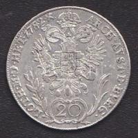 Ausztria/magyar verdejel 1782E 20Kr Ag II.József T:2-/3