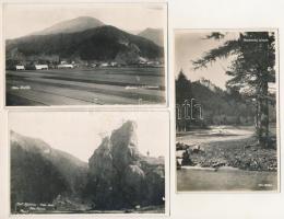 Blatnica vára (Turócszentmárton) / Blatnicky hrad, zámok / castle. Foto Ruml - 3 db RÉGI fotó képeslap / 3 pre-1945 photo postcards