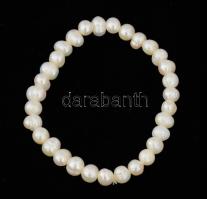 Tenyésztett gyöngy karkötő, d: cca 6 cm
