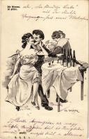 1915 Die Wurzen. K.u.K. Kriegsmarine Matrosenhumor / Al primo / Austro-Hungarian Navy mariner humour, kissing. C. Fano, Pola 1912/13. s: Ed. Dworak (r)