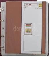 Leuchtturm "NUMIS" bordó műbőr négygyűrűs érmeberakó album tokkal és 20db berakólappal 4x4...