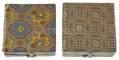 Kína 2db kétoldalas fém emlékérem, mindkettő díszdobozban (50mm) T:XF
China 2pcs two-sided metal co...