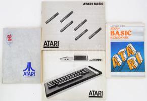 4 db Atari számítógépekkel kapcsolatos kiadvány: Vitray Péter: Hetedhét. Atari 800XL. Bp., 1985, Novotrade Rt. Kiadói papírkötés, kissé viseltes, a könyvtesttől részben elváló borítóval. + A. Hettinger - A. Heinz: Atari-BASIC kezdőknek. Ford.: Frenyó Ede. Bp., 1987, Műszaki Könyvkiadó. Kiadói papírkötés. + Atari 800XL számítógép és Atari BASIC programnyelv útmutató füzetek, többnyelvű