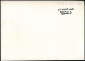 1945 Szendrő István (1908-2000): Budapest, Győri út és Csörsz utca sarka, hátoldalon pecséttel jelze...