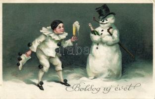 New Year clown litho (EK)