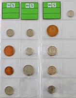 68db vegyes amerikai fémpénz országonként rendezve, közte Aruba, Holland-Antillák, Kolumbia, Kuba, Kanada, mind Leuchtturm "NUMIS" újszerű bordó műbőr négygyűrűs albumban, borítóval T:UNC-VF 68pcs of mixed American coins from diff countries, with Aruba, Netherlands Antilles, Kolumbia, Kuba, Kanada, all in Leuchtturm "NUMIS" album C:UNC-VF