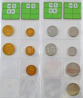 71db vegyes dél-amerikai fémpénz országonként rendezve, közte Brazília, Chile, Ecuador, Guyana, mind Leuchtturm "NUMIS" újszerű kék műbőr négygyűrűs albumban, borítóval T:UNC-VF 71pcs of mixed South-American coins from diff countries, with Brazil, Chile, Ecuador, Guyana, all in Leuchtturm "NUMIS" album C:UNC-VF