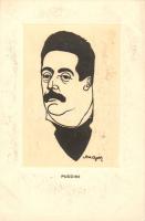 Puccini caricature s: Major